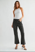 Polka dot crop flare