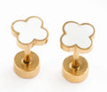 Quatrefoil earring