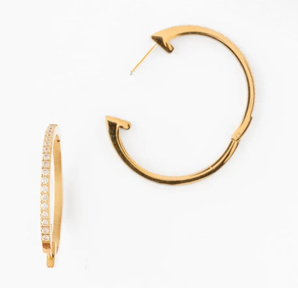 Large diamond hoops