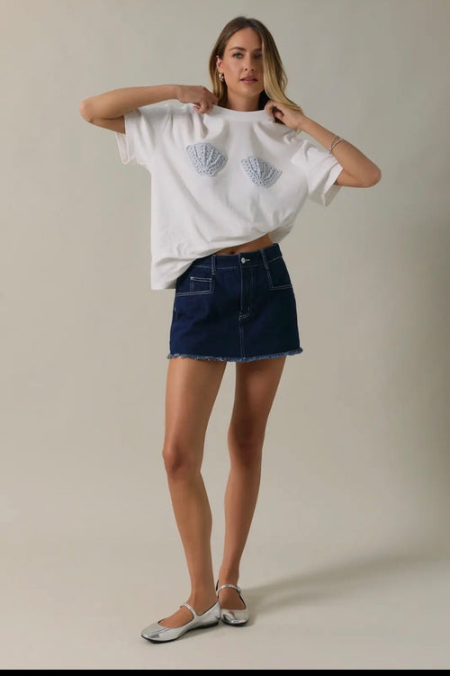 Crochet Shell TShirt